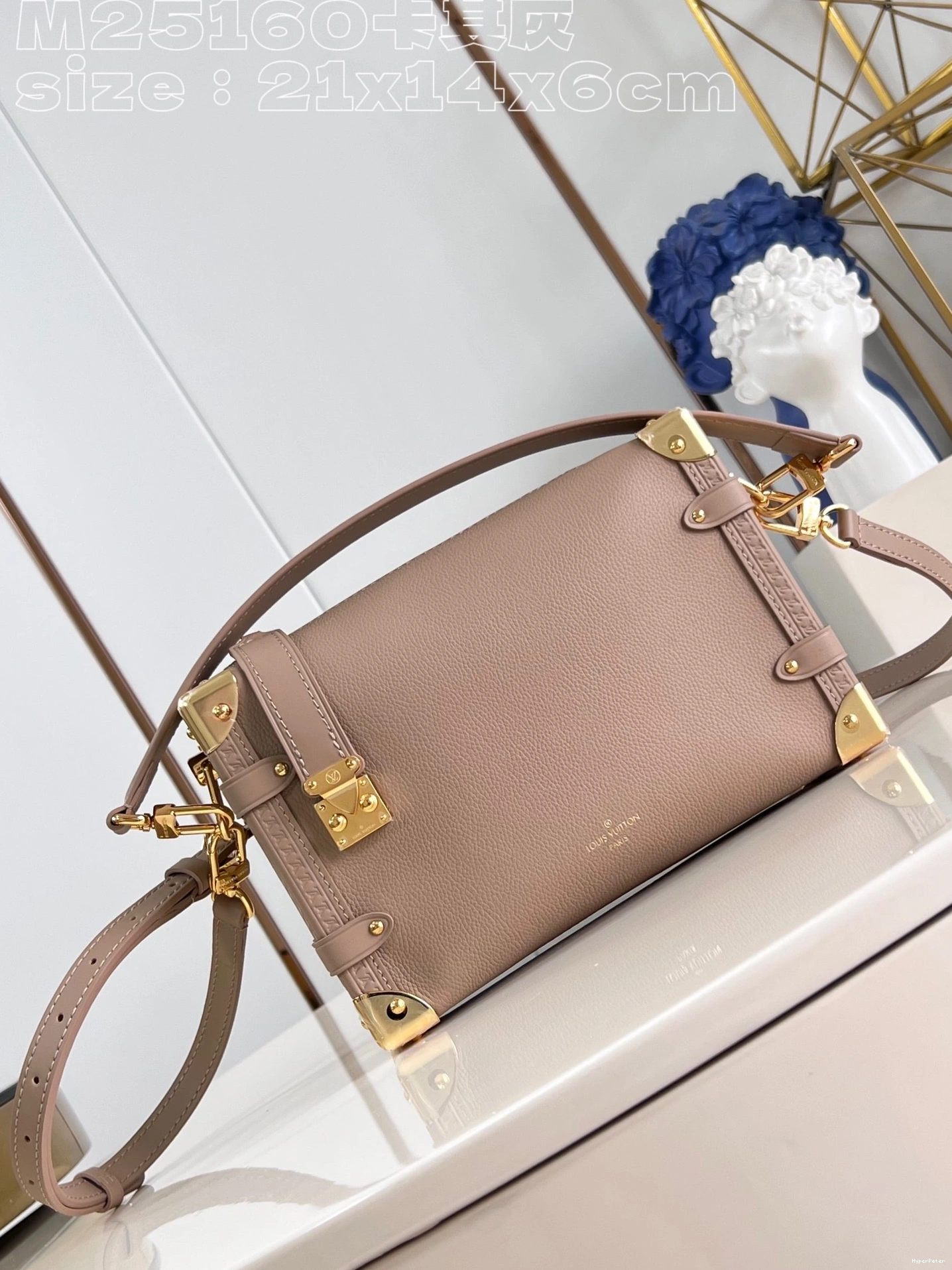 LOUIS Side PM-21*14*6CM Trunk VUITTON 0820